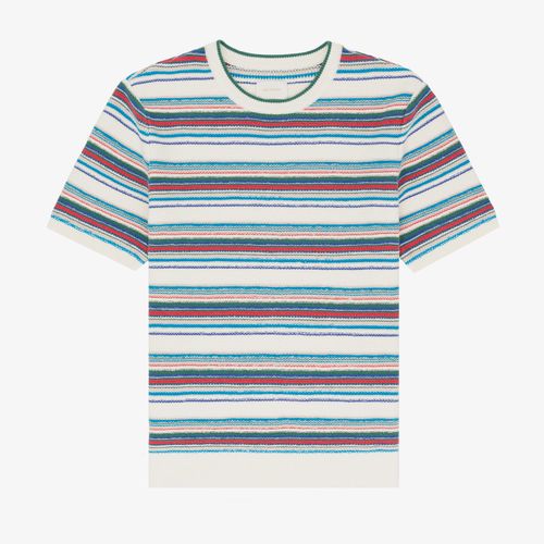 Jacquard Striped Sweater Tee