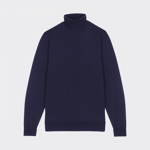 Merino Wool Turtleneck : Navy