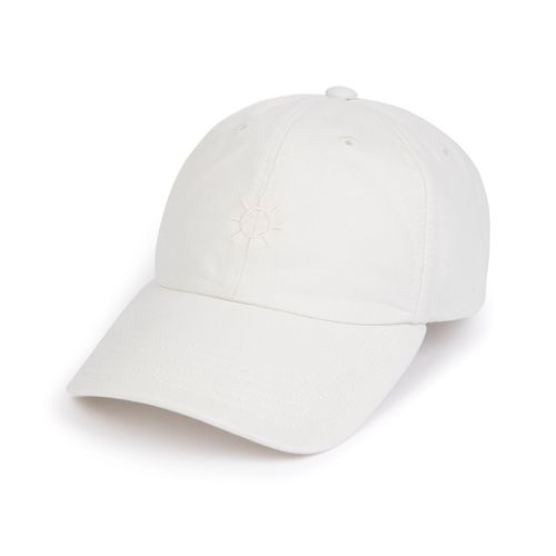 Trunk Washed Cotton Twill Baseball Cap: Off White