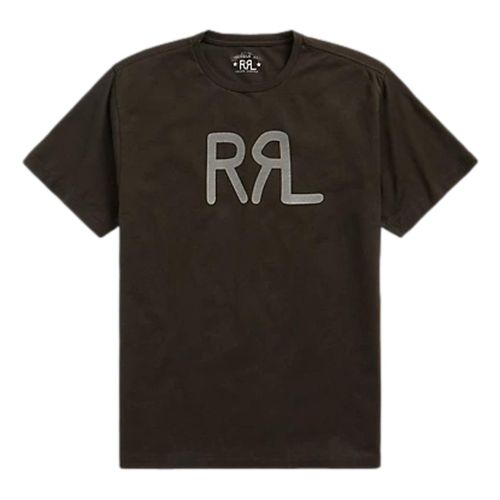 RRL Ranch Logo T-Shirt Faded Black Canvas