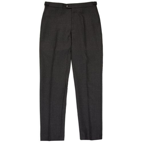 Trunk Wigmore Wool Twill Suit Trousers: Charcoal