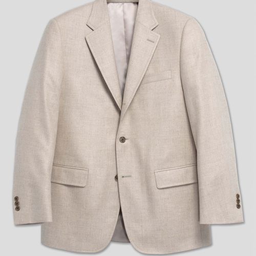 Light Tan Solid Sport Coat