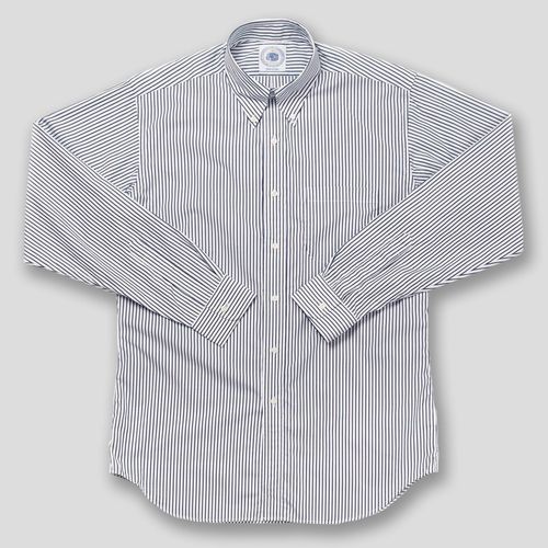 2-ply 100s - Navy Regent Stripe Dress Shirt