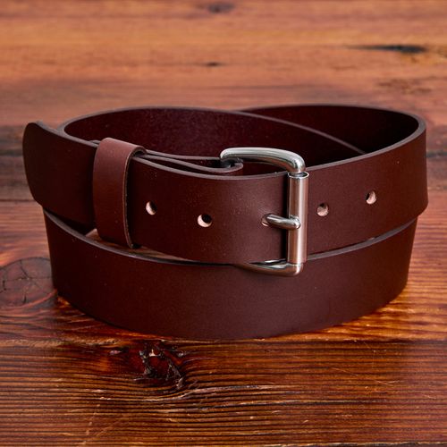 "Standard" 11oz Leather Belt in Cognac