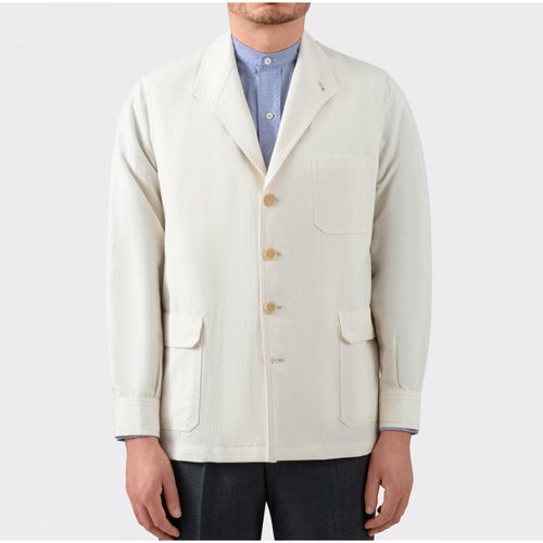 French Linen & Cotton Teba Jacket : Écru