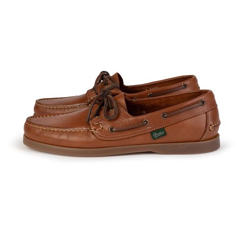 Paraboot Barth Leather Boat Shoe: Tumbled Oak