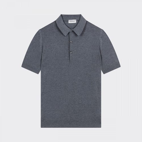 Short Sleeves Cotton Polo Shirt : Grey