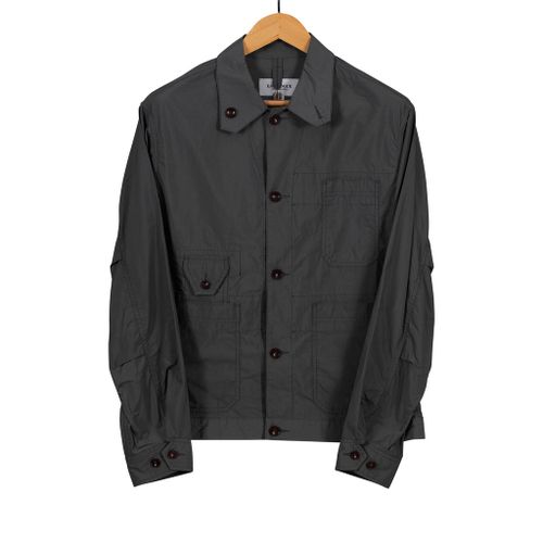 Sage Green Nylon Military Overshirt