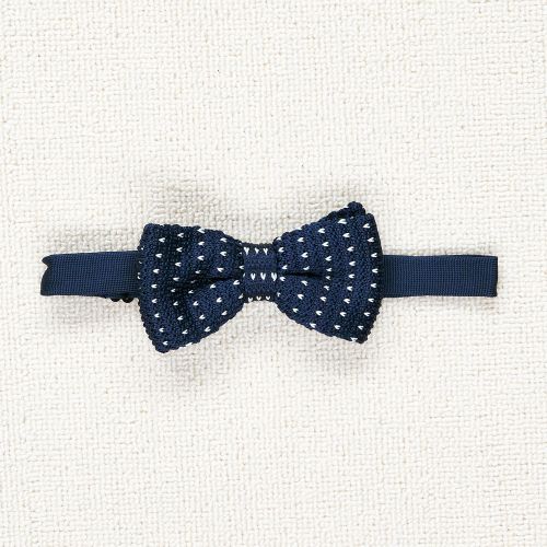 The Armoury Navy with White Silk Knit Bowtie *sample* (Pre-Owned)