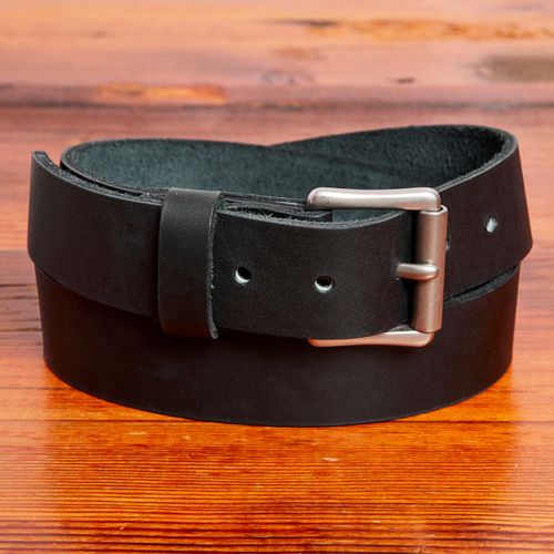 Pioneer Leather Belt in Black