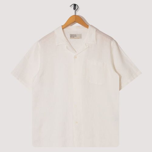 Road Shirt - Off White Fine Linen