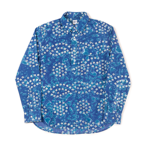 Batik Print Long Sleeve - Blue