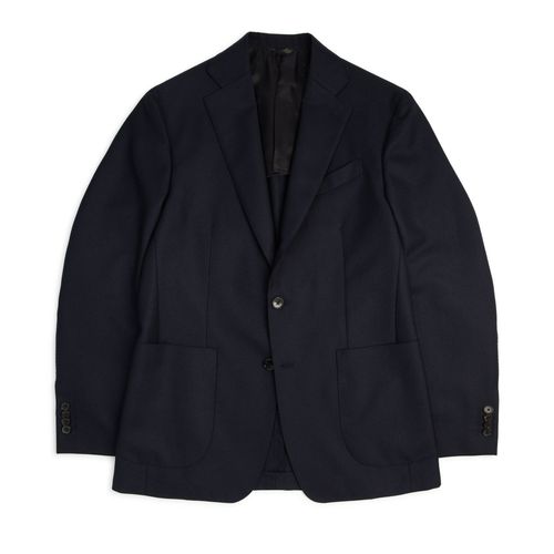 Trunk Wigmore Wool Twill Suit Jacket: Navy