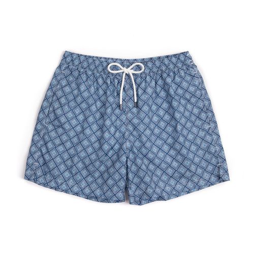 Fedeli Square Swimming Trunks: Blue