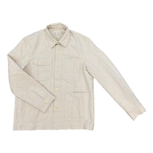 Work Jacket Natural Linen Canvas