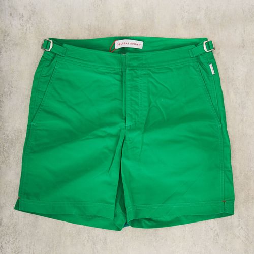 Orlebar Brown Lime Green Mid Length Amazon Swim Shorts (NOS)