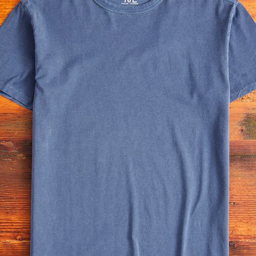 Vintage Knit T-Shirt in Washed Navy