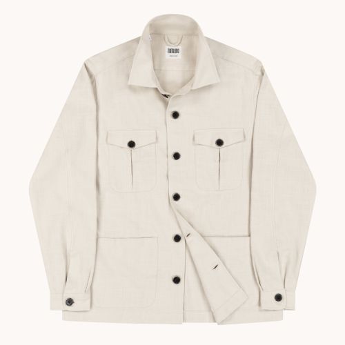 Overshirt - Ecru Washed Cotton