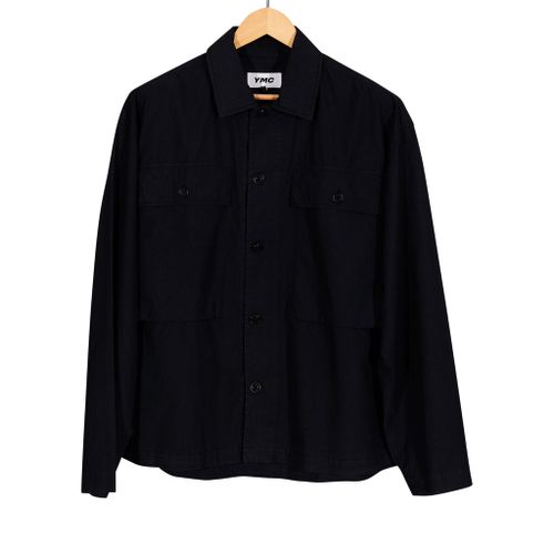 Military Shirt Two Pocket Black