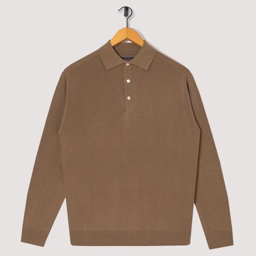 Knit Polo 12G - Mocha