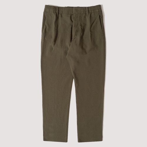 Billie 1040 Trouser - Capers Green Seersucker