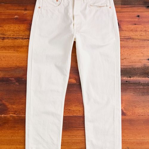 105 13.5oz White Denim - Standard Fit