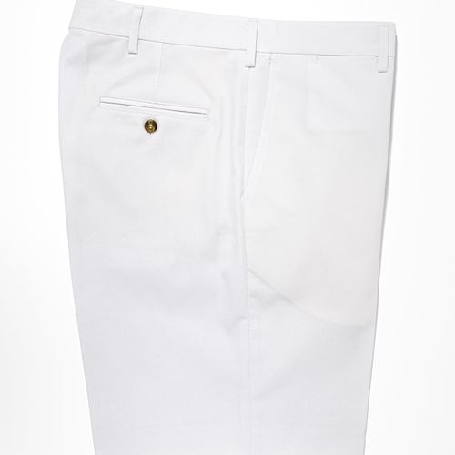 Washed Twill Chino Classic Shorts - White