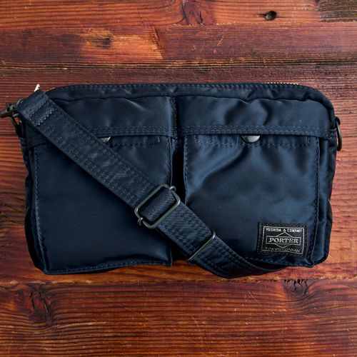 "Tanker" Shoulder Bag (S) in Iron Blue