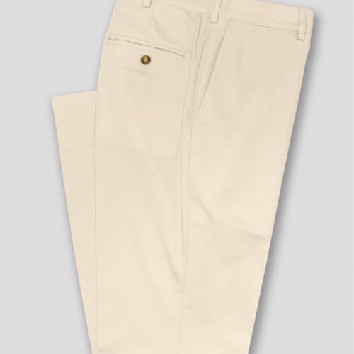 Poplin Classic Trousers - Light Tan