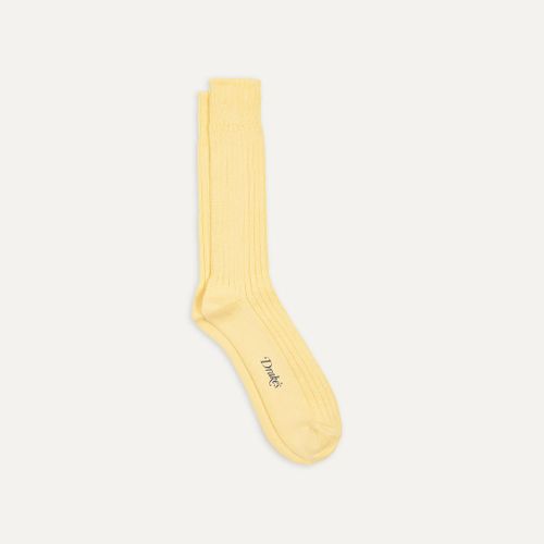 Light Yellow Cotton Sports Socks