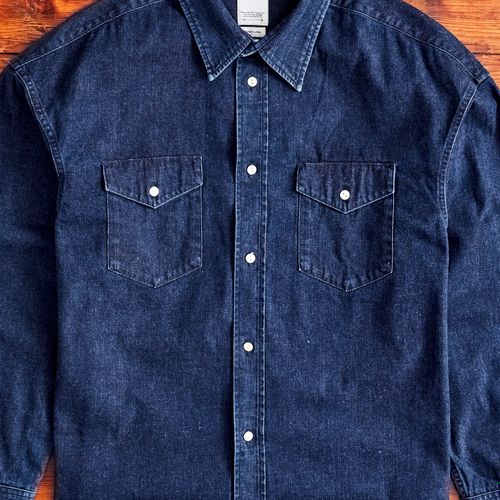 SS Pioneer Shirt One Wash in DMGD Indigo