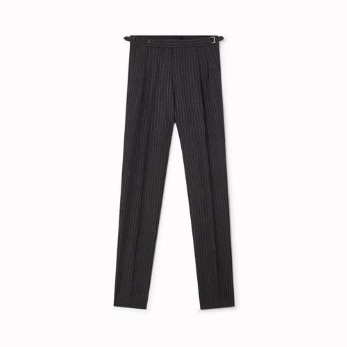 ANTONIO Chalk Stripe Trousers Grey Grey