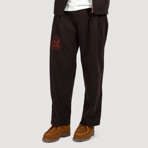 Quors Wool Trousers - Dark Brown