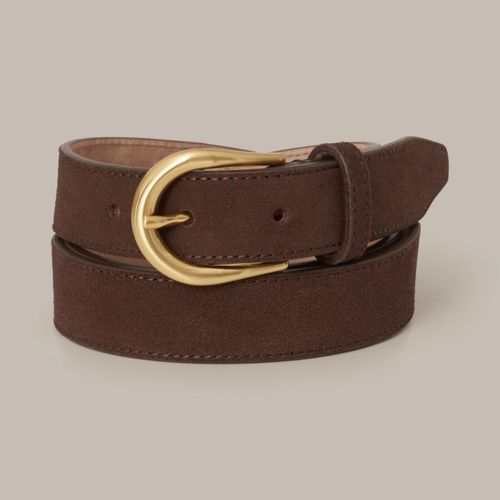 BELT Suede Dark Brown Dark Brown