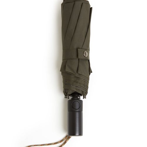 London Undercover Auto Push Button Compact Umbrella: Olive