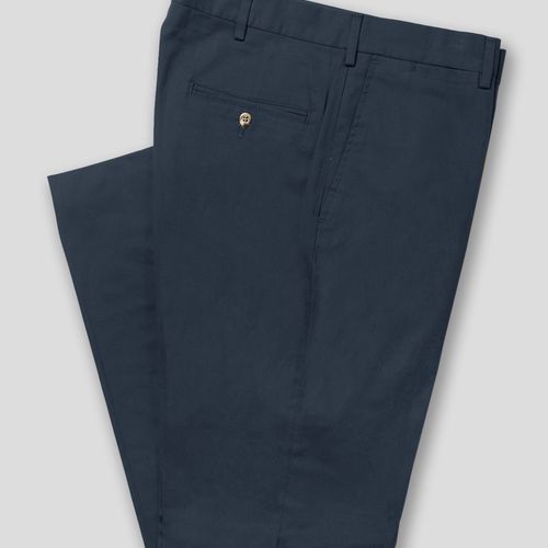 Sanded Twill Pants - Navy