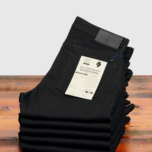 JBO-670 16oz Black Selvedge Denim - High Tapered