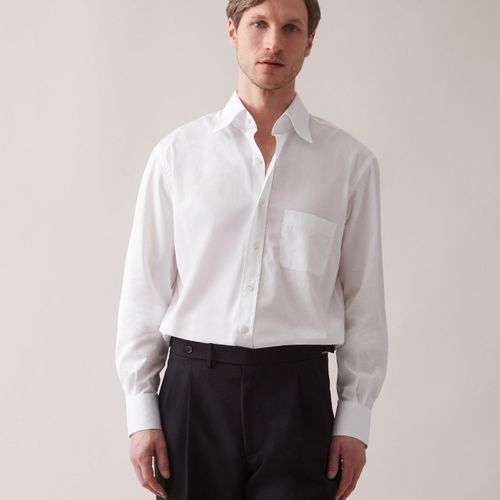 FABIAN Turndown Collar Shirt White White