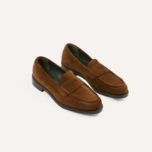 Snuff Suede Charles Goodyear Welted Penny Loafer