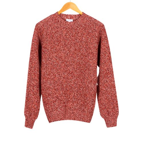 Lambswool Textured Jumper Magma Twist