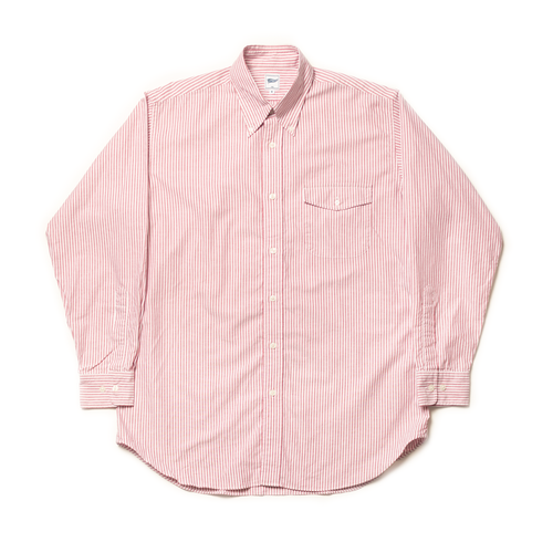 Zephyr Weight Oxford Sport Shirt - Red Stripe