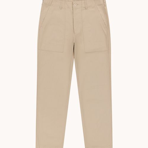 High Rise Japanese Ripstop Fatigue Pant - Beige