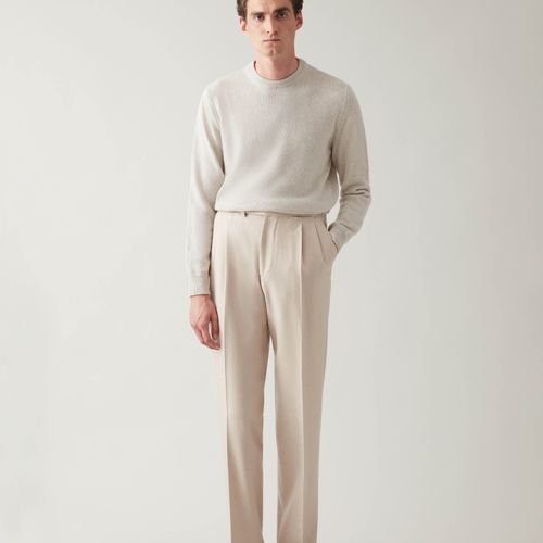 ANTONIO Flannel Trousers Sand Sand