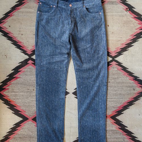 Donegal Corduroy Five Pocket Pants - Marine Blue