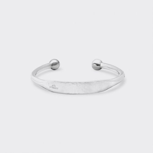 Torque Identity Hammered Bangle : 925 Silver