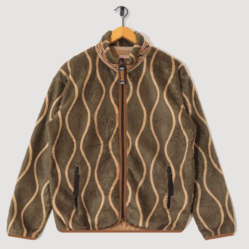 Drunk Stripe Fleece - Khaki