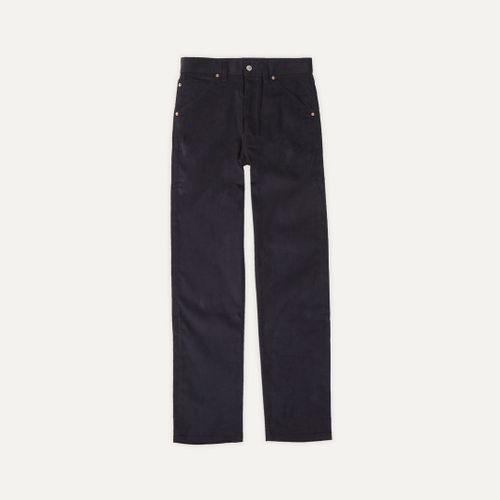 Navy Japanese Selvedge Needlecord Five-Pocket Trousers