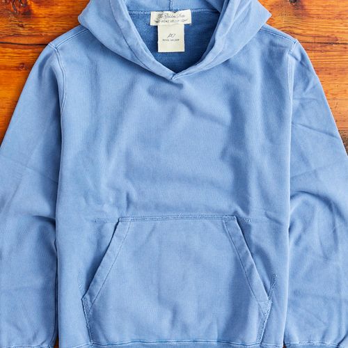 Special Finish Pullover Hoodie in Blue