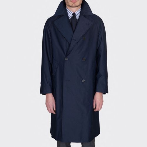 "FOUFOU" Twill Jersey Coat : Dark Blue