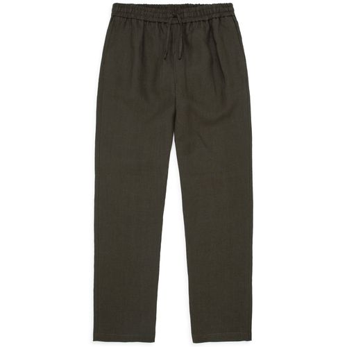 De Bonne Facture Belgian Linen Drawstring Trousers: Arabica